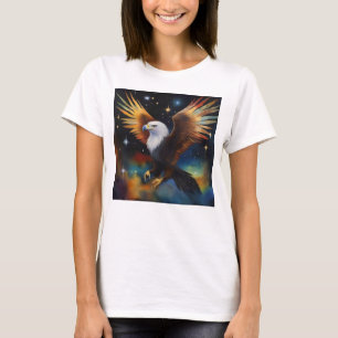 Bald Eagle Cosmic Art, T-Shirt
