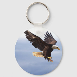 Bald Eagle Dive Key Ring