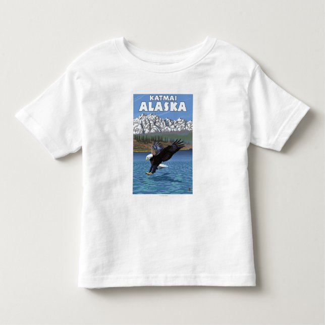 Bald Eagle Diving - Katmai, Alaska Toddler T-Shirt (Front)