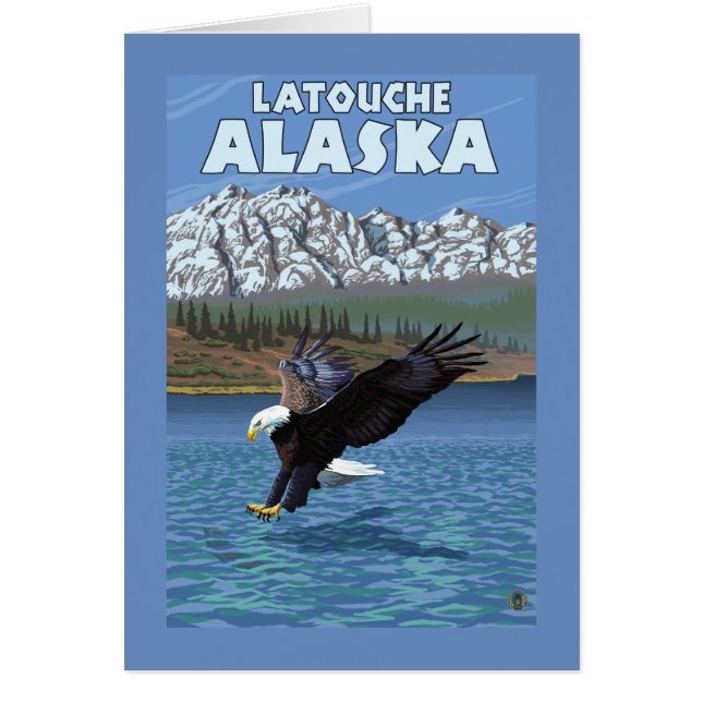 Bald Eagle Diving - Latouche, Alaska (Front)