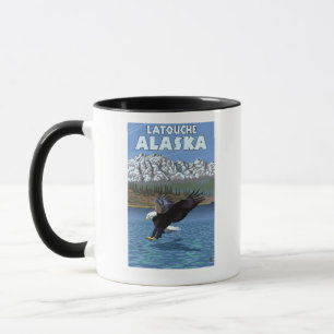 Bald Eagle Diving - Latouche, Alaska Mug