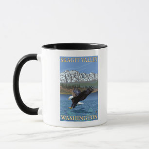 Bald Eagle Diving - Skagit Valley, Washington Mug