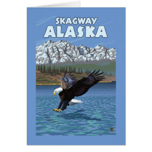 Bald Eagle Diving - Skagway, Alaska