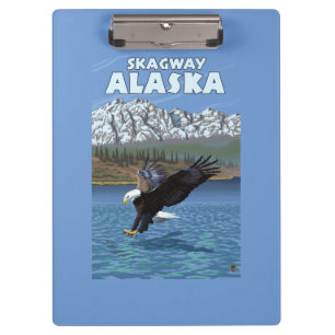 Bald Eagle Diving - Skagway, Alaska Clipboard