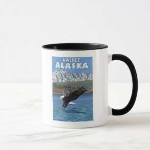 Bald Eagle Diving - Valdez, Alaska Mug