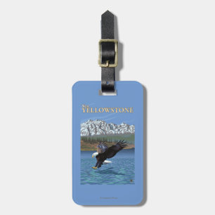 Bald Eagle Diving - West Yellowstone, MT Luggage Tag