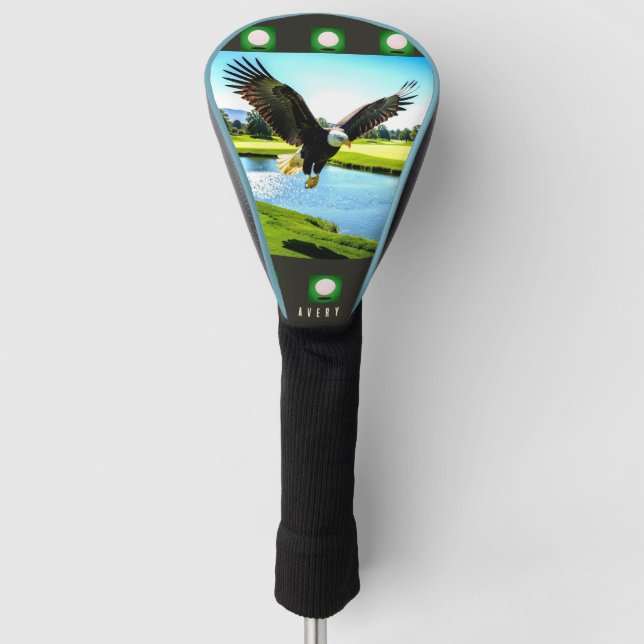 Bald Eagle - Driver Golf Head Cover (Front)