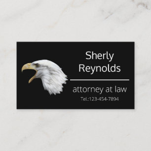 Bald Eagle elegant customisable Business Card