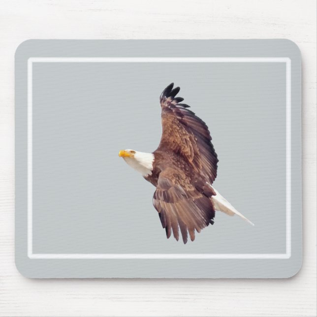 Bald Eagle Eyes To the Sky Mouse Pad (Front)