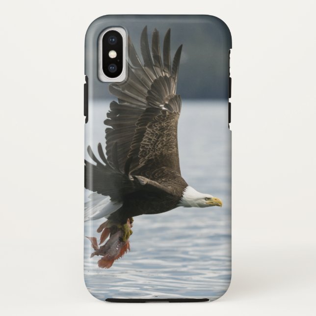 Bald Eagle Fish Retrieval Case-Mate iPhone Case (Back)
