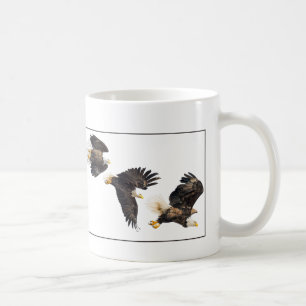 Bald Eagle Flight / Border Coffee Mug
