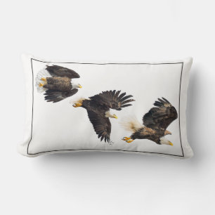 Bald Eagle Flight Lumbar Cushion