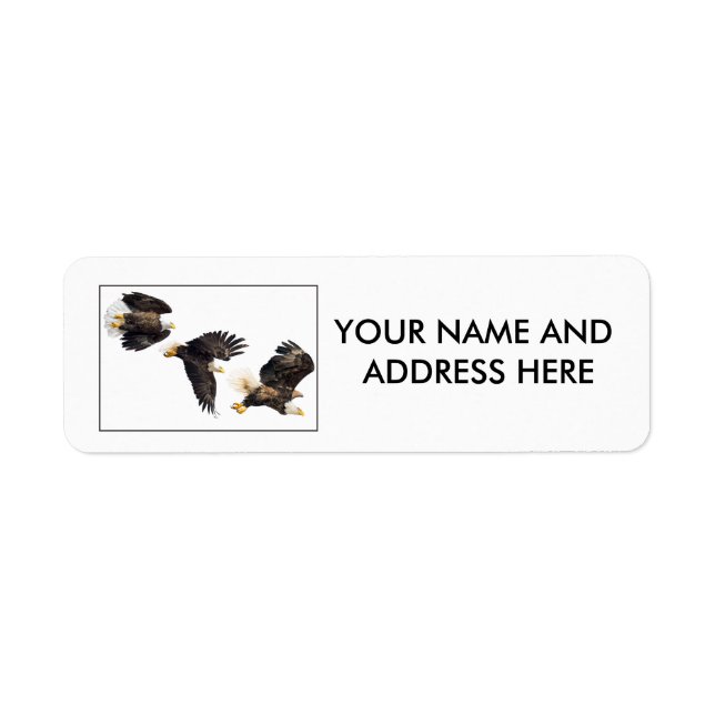 Bald Eagle Flight Return Address Label (Front)