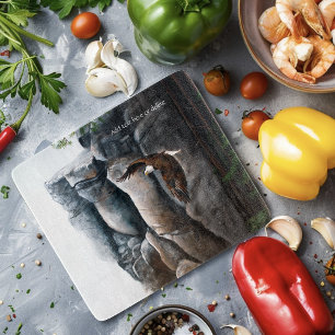 Bald Eagle Flight Rocks Cutting Board