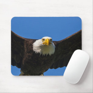 Bald Eagle Flyby Up Close Mouse Pad