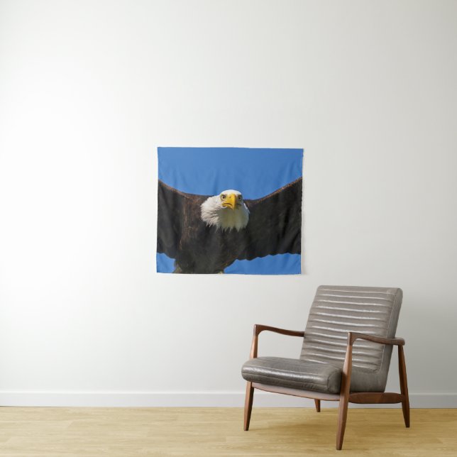 Bald Eagle Flyby Up Close Tapestry (In Situ (Horizontal))