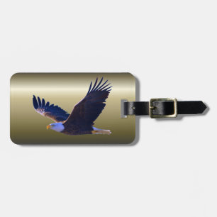 Bald Eagle Flying Luggage Tag