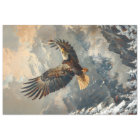 Bald Eagle Flying Over Mountains Decoupage