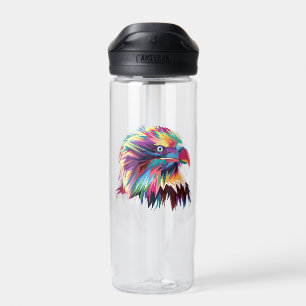 Bald Eagle Geometric Prismatic Design-80590 Water Bottle