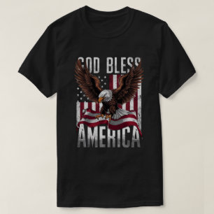Bald Eagle God Bless America T-Shirt