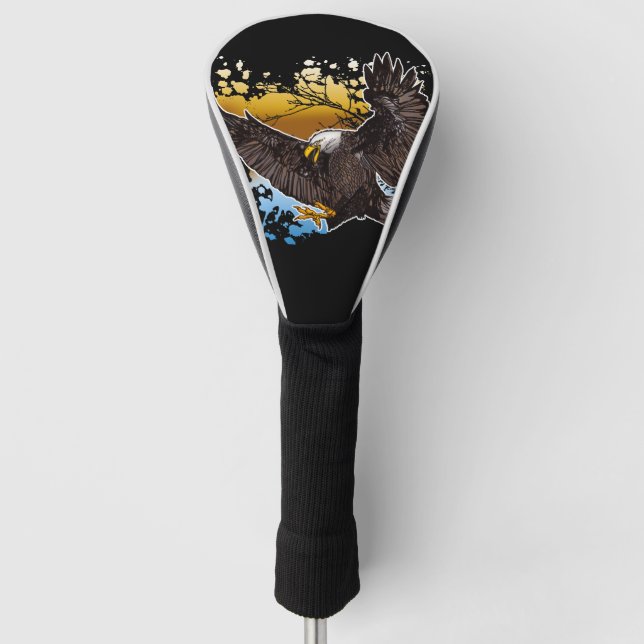 Bald Eagle Golf Head Cover (Front)