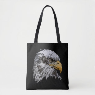 Bald Eagle Graphic American National Symbol Animal Tote Bag