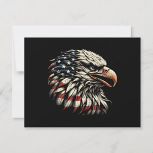 Bald Eagle Head American Flag USA Patriotic Men Wo