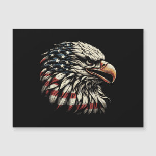 Bald Eagle Head American Flag USA Patriotic Men Wo