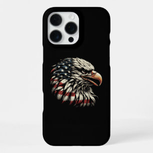 Bald Eagle Head American Flag USA Patriotic Men Wo iPhone 16 Pro Max Case