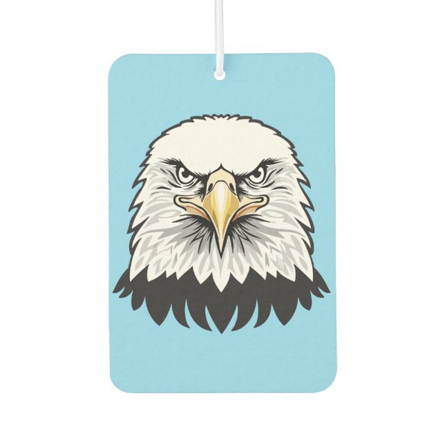 Bald eagle head car air freshener (Front)