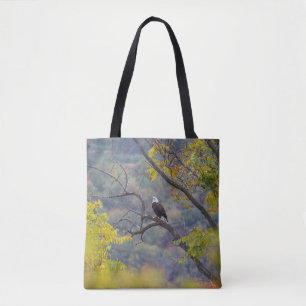 Bald Eagle in Autumn Tote Bag