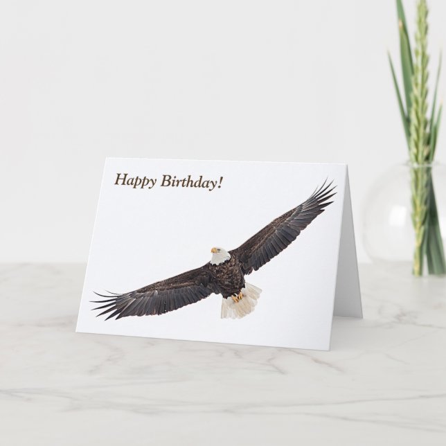 Bald Eagle in flight Card (Front)