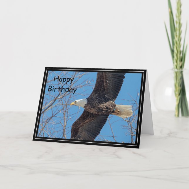 Bald Eagle in flight Card (Front)