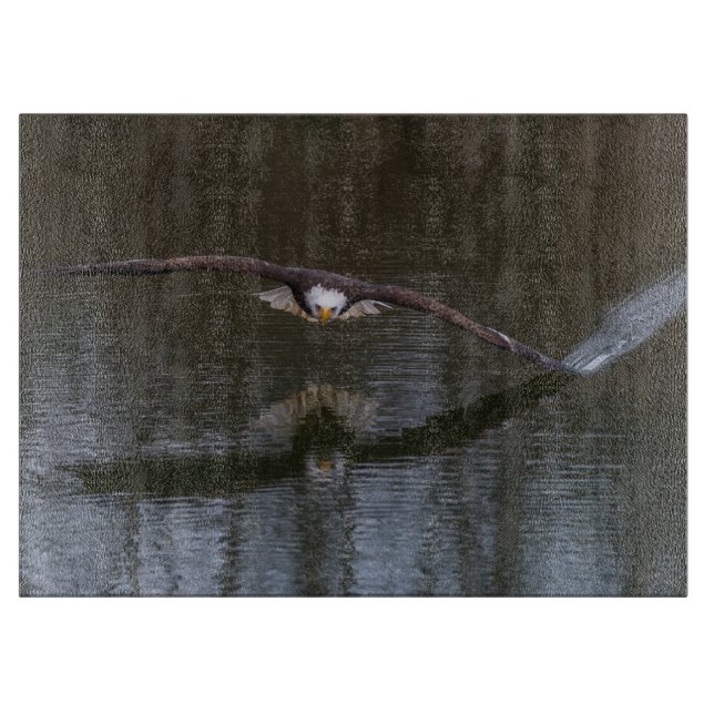 Bald Eagle in Flight Cutting Board (Front)