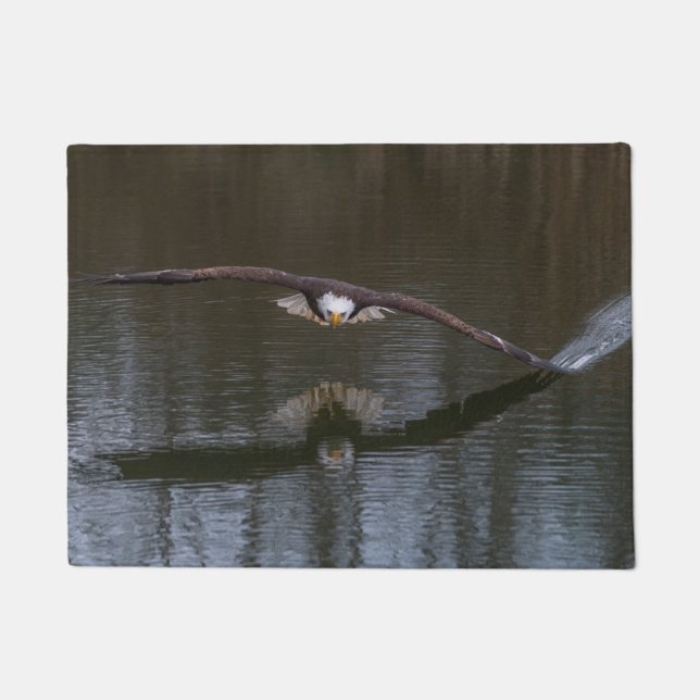 Bald Eagle in Flight Doormat (Front)