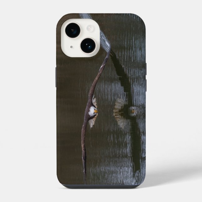 Bald Eagle in Flight iPhone 14 Case (Back)