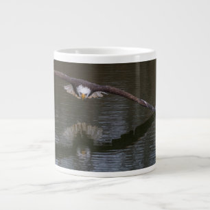 Bald Eagle in Flight Large Coffee Mug