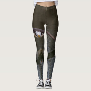 Bald Eagle in Flight Leggings