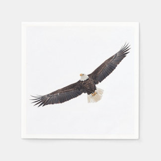Bald Eagle in flight Napkin