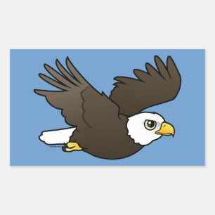 Bald Eagle in flight Rectangular Sticker