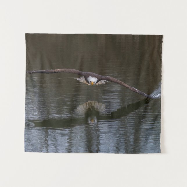 Bald Eagle in Flight Tapestry (Front (Horizontal))