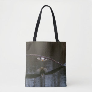 Bald Eagle in Flight Tote Bag