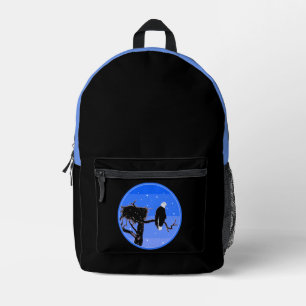 Bald Eagle in Winter  - Original Wildlife Art Printed Backpack