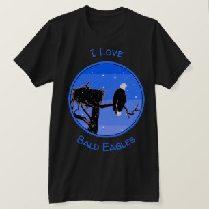 Bald Eagle in Winter  - Original Wildlife Art T-Shirt