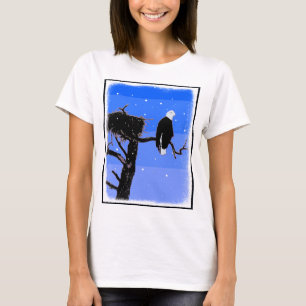 Bald Eagle in Winter - Original Wildlife Art T-Shirt
