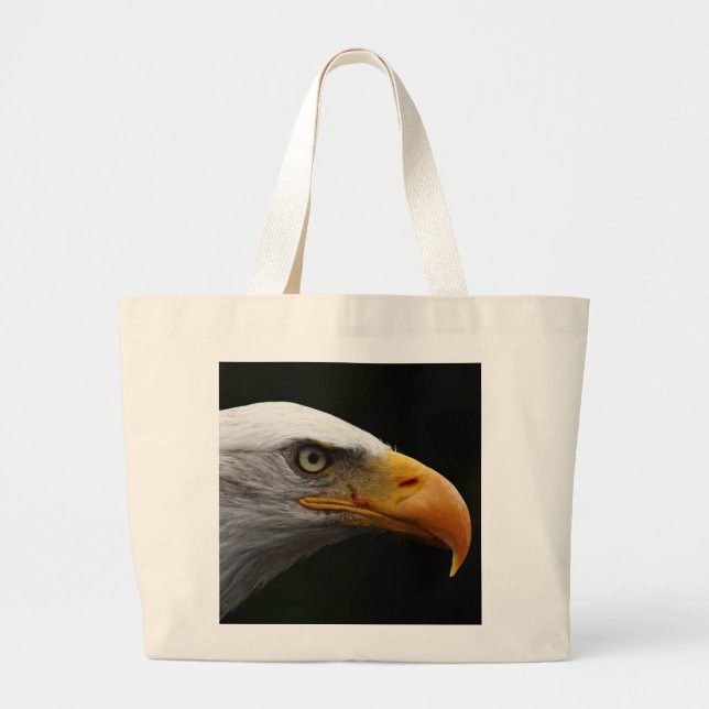 Bald Eagle jtcna Large Tote Bag (Front)