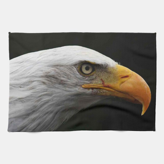 Bald Eagle ktcnm Tea Towel (Horizontal)