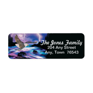Bald Eagle Label Return Address Label