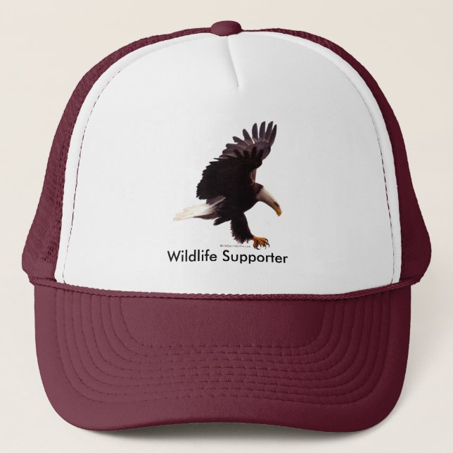BALD EAGLE Landing Design Trucker Hat (Front)