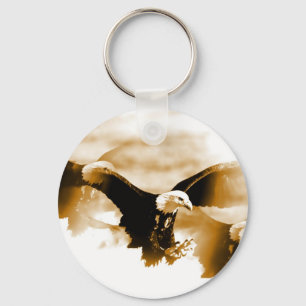 Bald Eagle Landing Key Ring